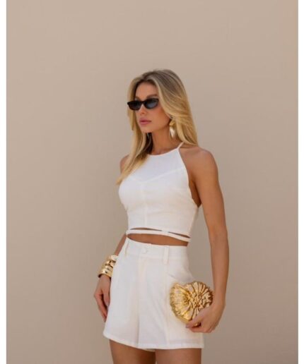 Blusa Linho Cordão